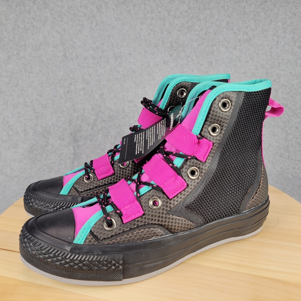 Converse Chuck Taylor All Star 70 Hi Women 6.5 Black Pink Teal 262284C Sneaker